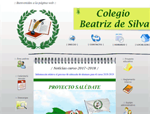 Tablet Screenshot of colegiobeatrizdesilva.com